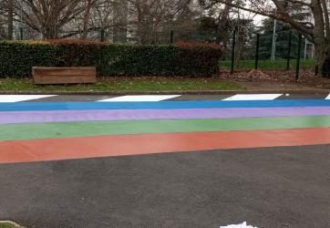 traçage et coloration d'une piste en couleur